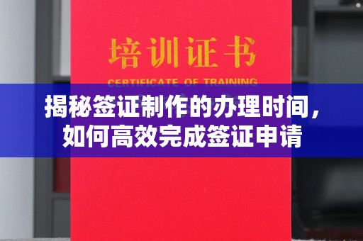 寿丰揭秘签证制作的办理时间，如何高效完成签证申请