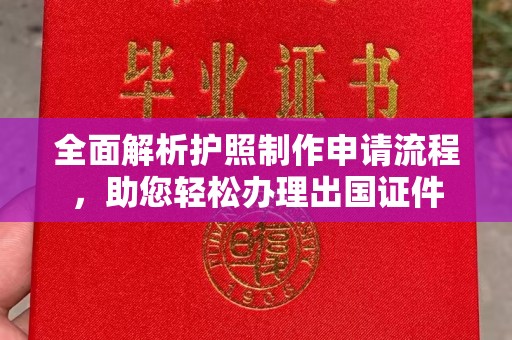寿丰全面解析护照制作申请流程，助您轻松办理出国证件